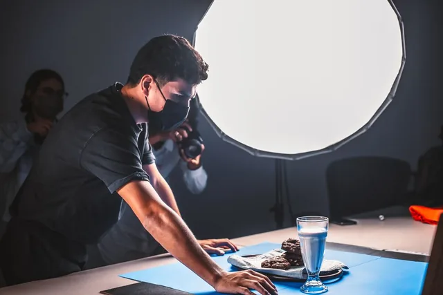 Professional product photography in a studio